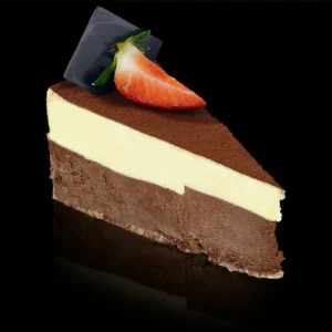 Dobbel sjokolademousse, kakestykke