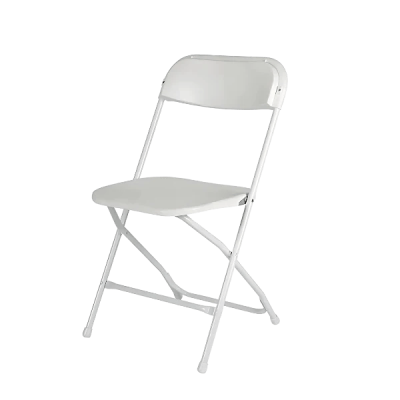Hvit klappstol