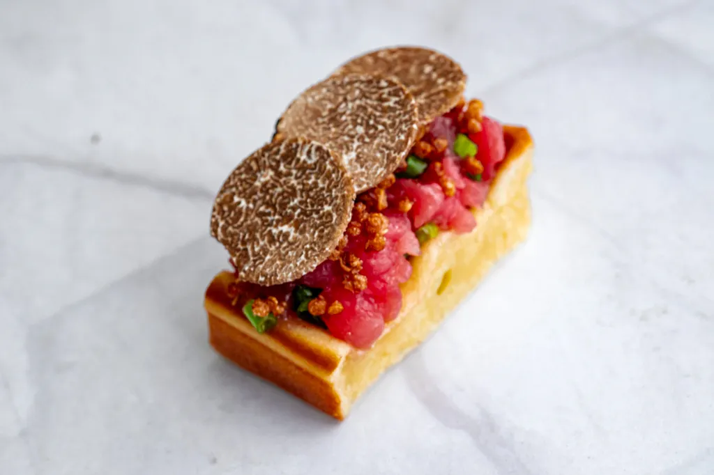 Belgisk vaffel med tartar