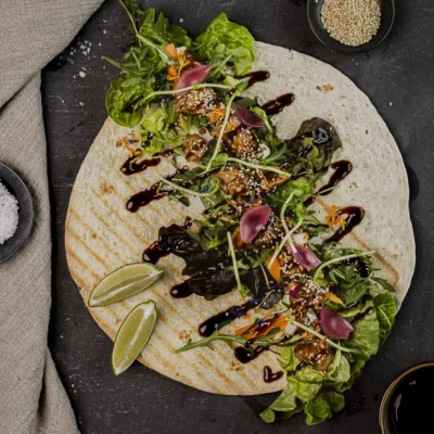 Hoisinglasert kylling - stor wraps