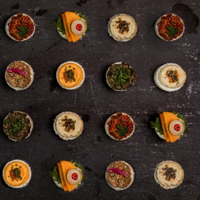 Canapémeny vegetar / vegan