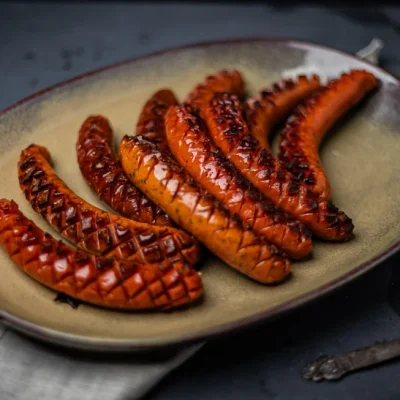 Ventepølse med lompe