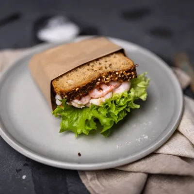 Kolonihagen glutenfri sandwich - Engelsviken reker & majones