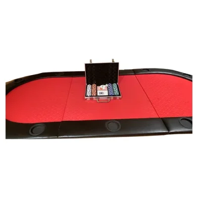 Pokerbord med pokersett
